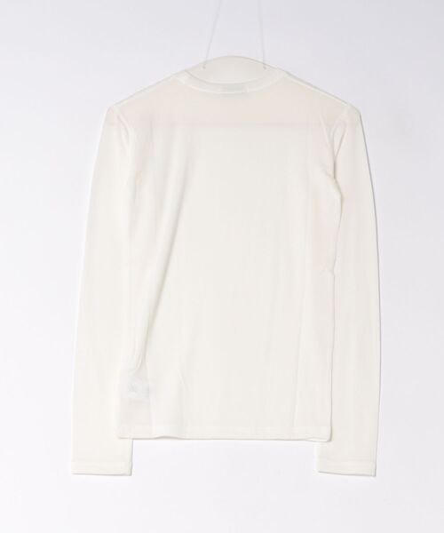 CLANE（クラネ）の「CLANE COMFORTABLE CREW NECK TOPS（Tシャツ/カットソー・レディース・ブラウン/ブラック/ホワイト・2/1）」の4枚目の写真