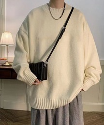 Oversized Crew Neck Knit オーバーサイズクルーネックニット
