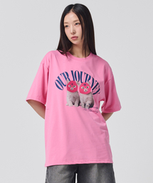 OUNDERR（オアンダーアール）の「MASK TWIN CAT 20番手オーバーサイズ半袖Tシャツ 9COLOR（Tシャツ/カットソー）」