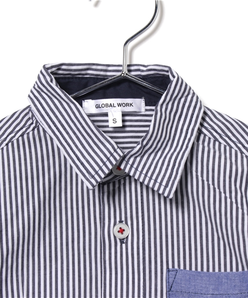 GLOBAL WORK（グローバルワーク）の「【キッズ】ガラシャツ半袖/715718（シャツ/ブラウス・キッズ・ネイビー/ブラック/レッド・SMALL/LARGE/X-LARGE/MEDIUM）」の9枚目の写真