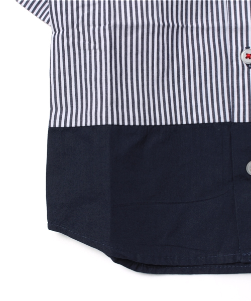 GLOBAL WORK（グローバルワーク）の「【キッズ】ガラシャツ半袖/715718（シャツ/ブラウス・キッズ・ネイビー/ブラック/レッド・SMALL/LARGE/X-LARGE/MEDIUM）」の5枚目の写真