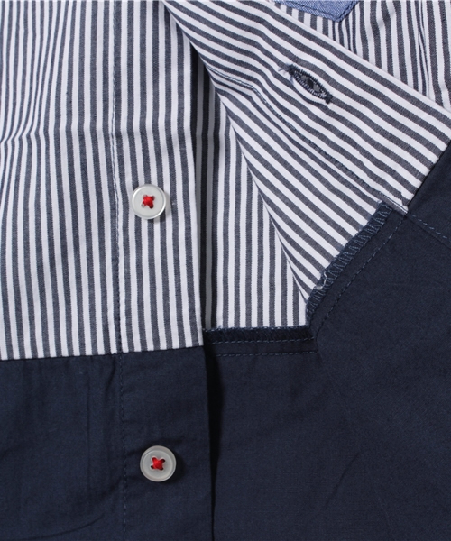 GLOBAL WORK（グローバルワーク）の「【キッズ】ガラシャツ半袖/715718（シャツ/ブラウス・キッズ・ネイビー/ブラック/レッド・SMALL/LARGE/X-LARGE/MEDIUM）」の7枚目の写真