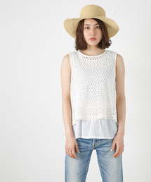MOUSSY | LACE LAYERED TANK(タンクトップ)