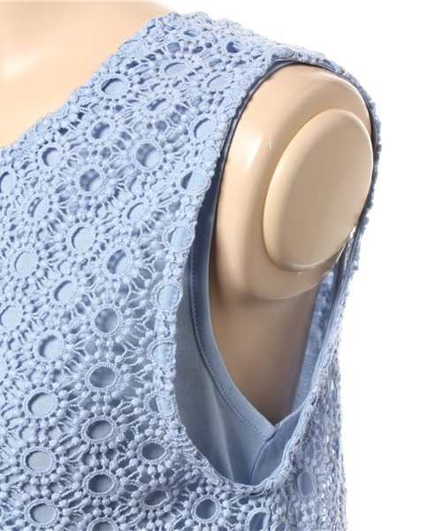 MOUSSY（マウジー）の「LACE LAYERED TANK（タンクトップ・レディース・クリアレッド/ホワイト/ライトブルー/ブラック・FREE）」の16枚目の写真