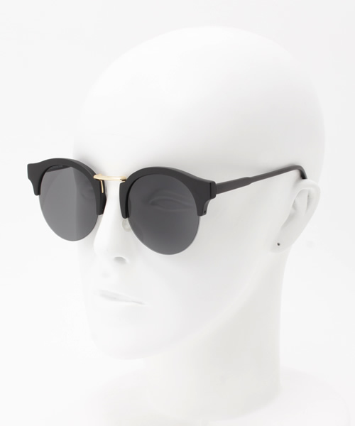 JACKROSE（ジャックローズ）の「オーバルウェリントンサングラス（サングラス・メンズ・ブラック/ブルー・ﾌﾘ-）」の10枚目の写真