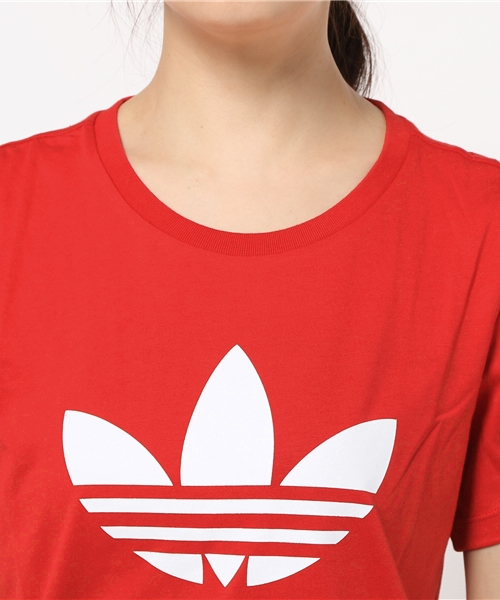 adidas（アディダス）の「【adicolor】オリジナルス ティードレス[TREFOIL TEE DRESS]（ワンピース・レディース・ブラック/レッド・SMALL/XX-LARGE/MEDIUM/X-SMALL/LARGE/XXX-LARGE）」の7枚目の写真