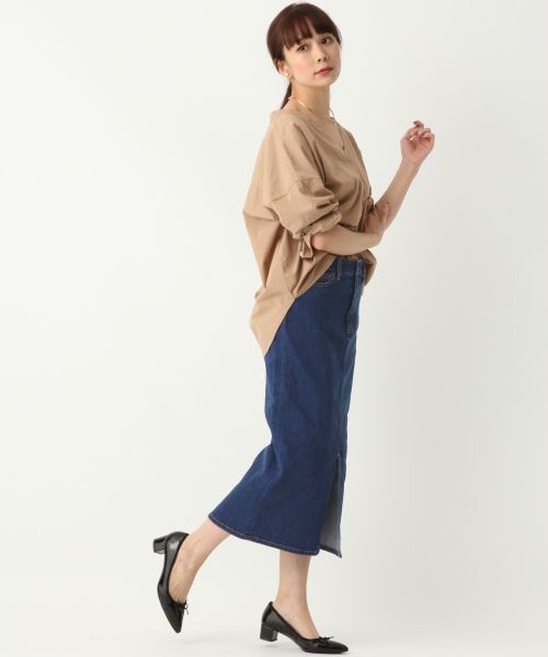 A part by（アパートバイ）の「スリットデニムスカート 730030（デニムスカート・レディース・ブラック/ブルー/ネイビー/ライトブルー・LARGE/MEDIUM）」の12枚目の写真