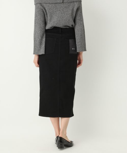 A part by（アパートバイ）の「スリットデニムスカート 730030（デニムスカート・レディース・ブラック/ブルー/ネイビー/ライトブルー・LARGE/MEDIUM）」の14枚目の写真