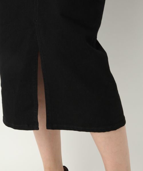 A part by（アパートバイ）の「スリットデニムスカート 730030（デニムスカート・レディース・ブラック/ブルー/ネイビー/ライトブルー・LARGE/MEDIUM）」の6枚目の写真