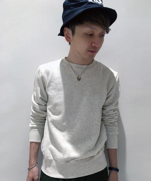 rovtski（ロフトスキー）の「裏毛無地クルーネックトレーナー/1K15060701（スウェット・メンズ・ダークグリーン/ホワイト/ワインレッド/オートミール/ネイビー/ブラック/ブラック系その他/カーキ/ブルー系その他/オフホワイト/ホワイト系その他/レッド系その他・LARGE/X-LARGE/MEDIUM）」の6枚目の写真