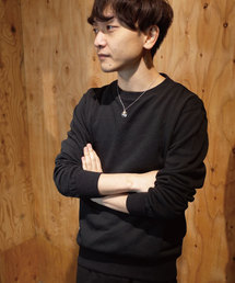 裏毛無地クルーネックトレーナー/1K15060701