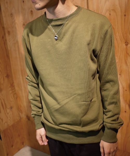 rovtski（ロフトスキー）の「裏毛無地クルーネックトレーナー/1K15060701（スウェット・メンズ・ダークグリーン/ホワイト/ワインレッド/オートミール/ネイビー/ブラック/ブラック系その他/カーキ/ブルー系その他/オフホワイト/ホワイト系その他/レッド系その他・LARGE/X-LARGE/MEDIUM）」の19枚目の写真