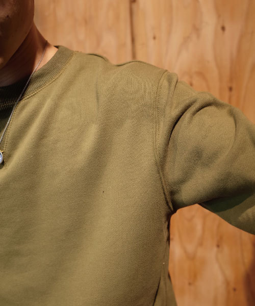 rovtski（ロフトスキー）の「裏毛無地クルーネックトレーナー/1K15060701（スウェット・メンズ・ダークグリーン/ホワイト/ワインレッド/オートミール/ネイビー/ブラック/ブラック系その他/カーキ/ブルー系その他/オフホワイト/ホワイト系その他/レッド系その他・LARGE/X-LARGE/MEDIUM）」の21枚目の写真