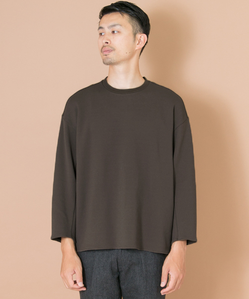 URBAN RESEARCH（アーバンリサーチ）の「UR ベアミラノリブコンビC/Nカットソー（Tシャツ/カットソー・メンズ・ブラウン/グレー/カーキ/ブラック・MEDIUM/LARGE）」の5枚目の写真