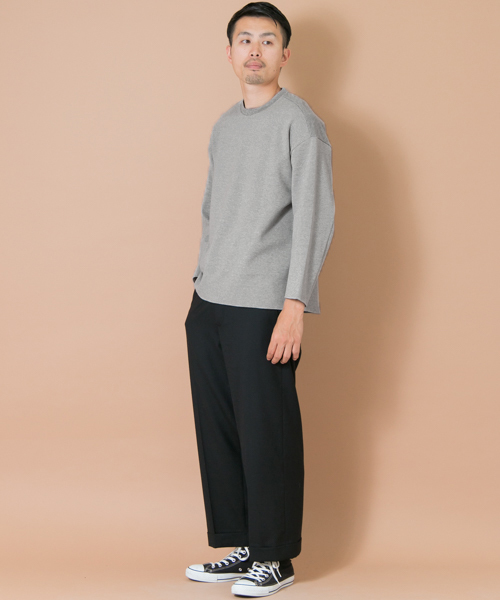 URBAN RESEARCH（アーバンリサーチ）の「UR ベアミラノリブコンビC/Nカットソー（Tシャツ/カットソー・メンズ・ブラウン/グレー/カーキ/ブラック・MEDIUM/LARGE）」の17枚目の写真