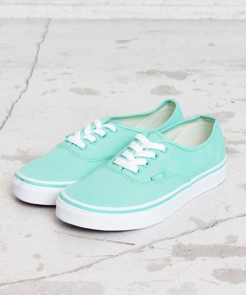 BEAUTY&YOUTH UNITED ARROWS(ビューティーアンドユースユナイテッドアローズ)の「【国内exclusive】<VANS(バンズ)>∴ AUTHENTIC パステル/スニーカー ◆(スニーカー・レディース・ライトピンク/ライム・4h/5/6/6h/5h)」の6枚目の写真