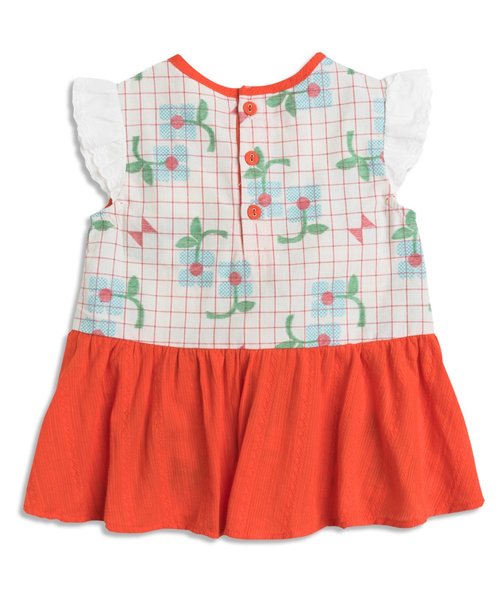 Petit jam（プチジャム）の「お花のジャガードチュニック（チュニック・キッズ・イエロー/レッド・90/95/100/120/80/130/110）」の3枚目の写真