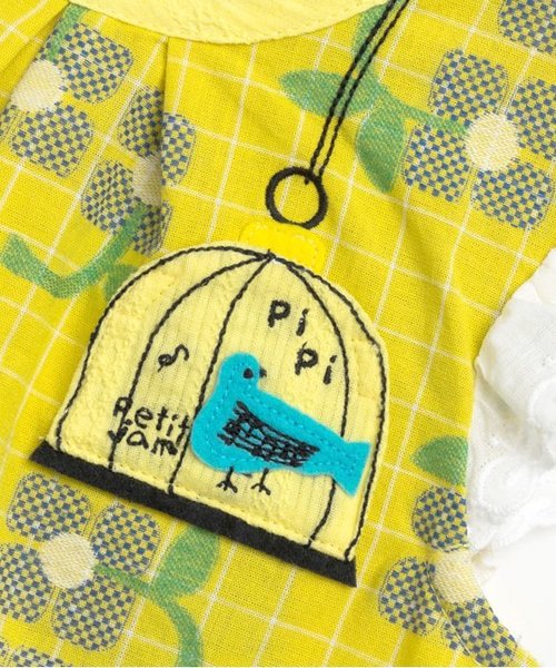 Petit jam（プチジャム）の「お花のジャガードチュニック（チュニック・キッズ・イエロー/レッド・90/95/100/120/80/130/110）」の6枚目の写真