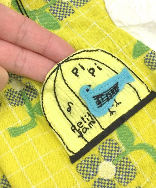 Petit jam（プチジャム）の「お花のジャガードチュニック（チュニック・キッズ・イエロー/レッド・90/95/100/120/80/130/110）」の7枚目の写真