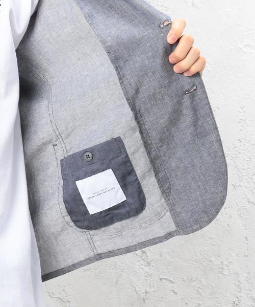 green label relaxing(グリーンレーベルリラクシング)の「KC NEO LINEN ジャーディガン / ジャケット ◆(テーラードジャケット・メンズ・オリーブ/ライトブルー/ネイビー・LARGE/SMALL/X-LARGE/MEDIUM)」の21枚目の写真