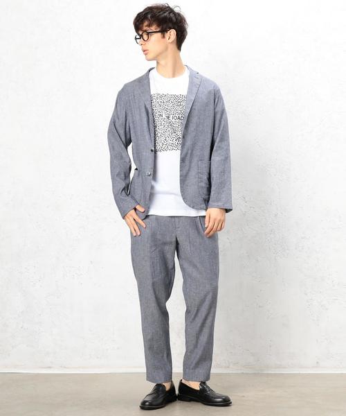 green label relaxing(グリーンレーベルリラクシング)の「KC NEO LINEN ジャーディガン / ジャケット ◆(テーラードジャケット・メンズ・オリーブ/ライトブルー/ネイビー・LARGE/SMALL/X-LARGE/MEDIUM)」の11枚目の写真