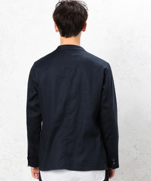 green label relaxing(グリーンレーベルリラクシング)の「KC NEO LINEN ジャーディガン / ジャケット ◆(テーラードジャケット・メンズ・オリーブ/ライトブルー/ネイビー・LARGE/SMALL/X-LARGE/MEDIUM)」の12枚目の写真