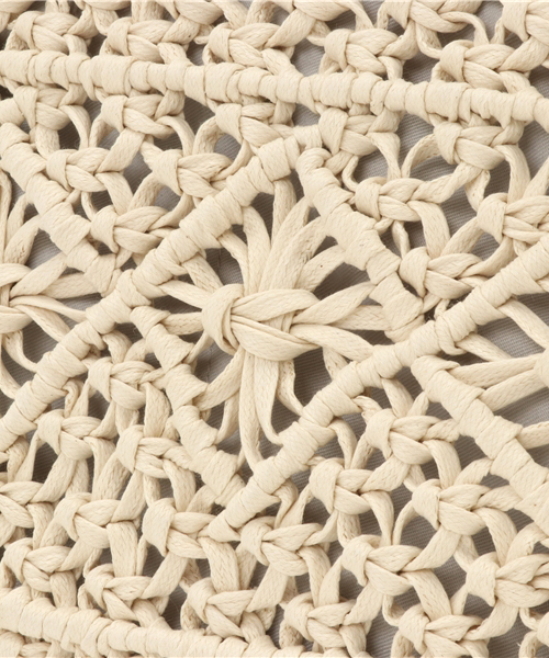 LBC(エルビーシー)の「ロウビキ紐クラッチ (クラッチバッグ・レディース・ネイビー/オフホワイト・FREE)」の6枚目の写真