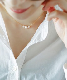 BLOOM（ブルーム）の「6月誕生石 シルバー アコヤパール（7-7.5mm） ネックレス BLOOM/ブルーム（ネックレス）」