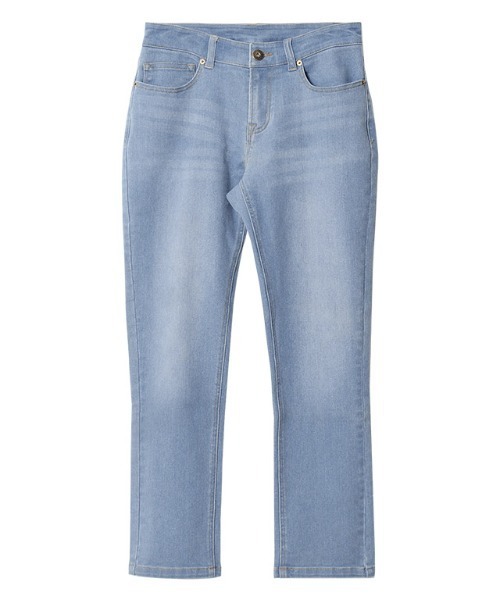 Pierrot（ピエロ）の「大人のためのゆるテーパードデニム ストレッチ（デニムパンツ・レディース・ブラック系その他/ブルー/ブルー系その他2/ブルー系その他3/ネイビー/ホワイト/サックスブルー/ブラック/ブルー系その他/ブルー系その他4/インディゴブルー/ライトブルー/グレー系その他・L/LL/S/M）」の19枚目の写真