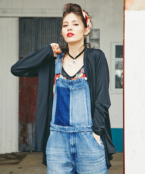 HYSTERIC GLAMOUR（ヒステリックグラマー）の「THE ORIGINAL HYS プリント カーディガン（カーディガン/ボレロ・レディース・ホワイト/レッド/ブラック・FREE）」の3枚目の写真