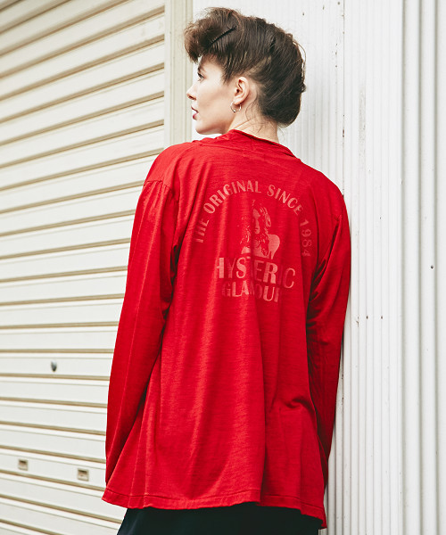 HYSTERIC GLAMOUR（ヒステリックグラマー）の「THE ORIGINAL HYS プリント カーディガン（カーディガン/ボレロ・レディース・ホワイト/レッド/ブラック・FREE）」の5枚目の写真