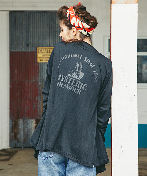 HYSTERIC GLAMOUR（ヒステリックグラマー）の「THE ORIGINAL HYS プリント カーディガン（カーディガン/ボレロ・レディース・ホワイト/レッド/ブラック・FREE）」の8枚目の写真