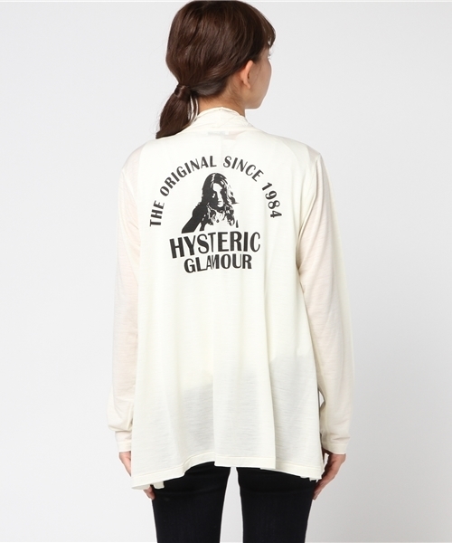 HYSTERIC GLAMOUR（ヒステリックグラマー）の「THE ORIGINAL HYS プリント カーディガン（カーディガン/ボレロ・レディース・ホワイト/レッド/ブラック・FREE）」の12枚目の写真