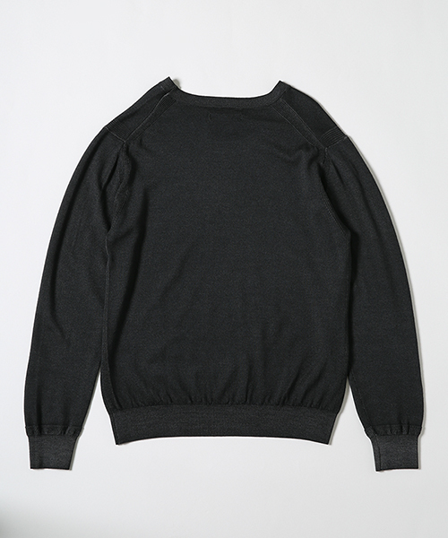 NANO universe（ナノユニバース）の「//スノー加工クルーネックニット（ニット/セーター・メンズ・ネイビー/グレー/ブラック・MEDIUM/SMALL/LARGE/X-LARGE）」の9枚目の写真