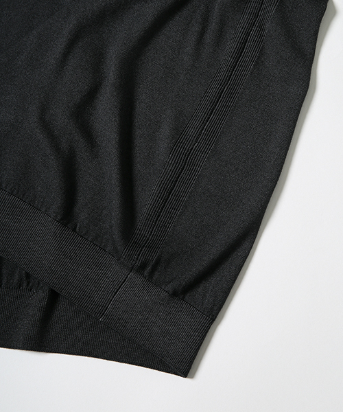 NANO universe（ナノユニバース）の「//スノー加工クルーネックニット（ニット/セーター・メンズ・ネイビー/グレー/ブラック・MEDIUM/SMALL/LARGE/X-LARGE）」の11枚目の写真