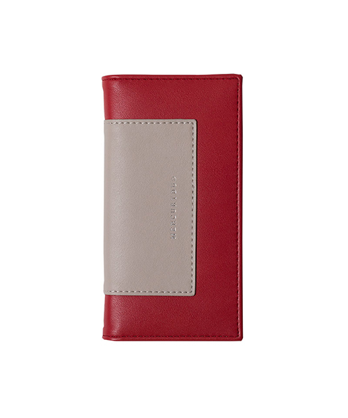 MERCURYDUO(マーキュリーデュオ)の「【iPhoneXS/X対応 手帳型ケース】MERCURYDUO(マーキュリーデュオ)×Gizmobies/BI TWO TONE RED(モバイルケース/カバー)」|レッド