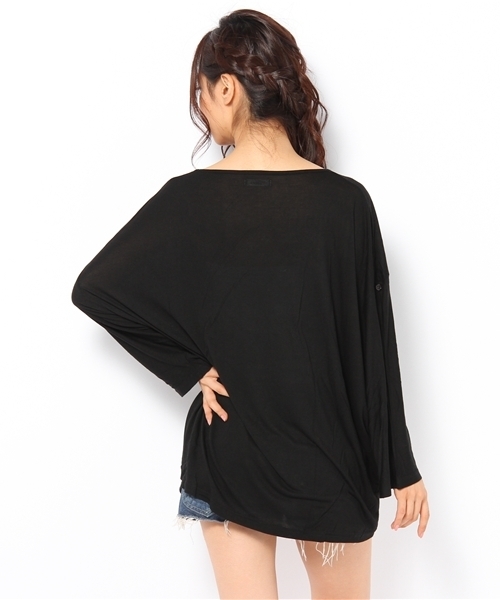 SLY LANG（スライラング）の「LoseドルマンTS（Tシャツ/カットソー・レディース・ワインレッド/ホワイト/ブラック・FREE）」の5枚目の写真