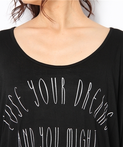 SLY LANG（スライラング）の「LoseドルマンTS（Tシャツ/カットソー・レディース・ワインレッド/ホワイト/ブラック・FREE）」の6枚目の写真