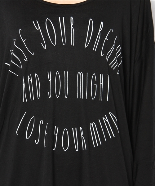 SLY LANG（スライラング）の「LoseドルマンTS（Tシャツ/カットソー・レディース・ワインレッド/ホワイト/ブラック・FREE）」の8枚目の写真