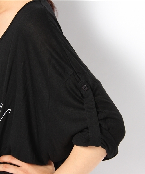 SLY LANG（スライラング）の「LoseドルマンTS（Tシャツ/カットソー・レディース・ワインレッド/ホワイト/ブラック・FREE）」の10枚目の写真