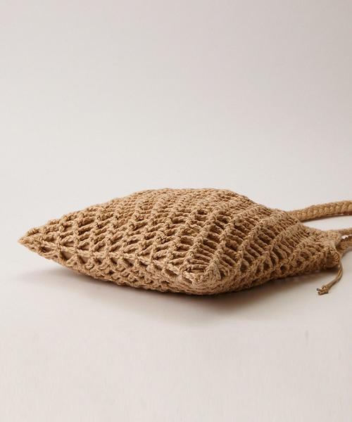 SMIR NASLI(サミールナスリ)の「【SMIRNASLI】リネンネットバッグ Linen Net Bag 011212784(トートバッグ・レディース・ベージュ/ライトベージュ・FREE)」の3枚目の写真