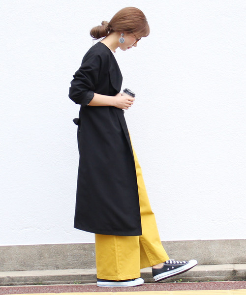 reca（レカ）の「ロングトレンチコート【2018 S/S】（トレンチコート・レディース・ブラック/グレー系その他/ベージュ/ネイビー・M）」の5枚目の写真