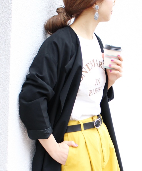 reca（レカ）の「ロングトレンチコート【2018 S/S】（トレンチコート・レディース・ブラック/グレー系その他/ベージュ/ネイビー・M）」の7枚目の写真