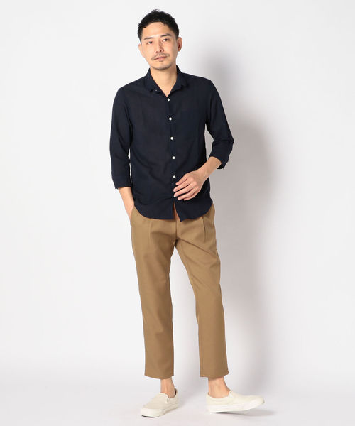 SHIPS(シップス)の「SU: T/C JERSEY 1TUCK パンツ(その他パンツ・メンズ・ネイビー/オリーブ/キャメル・MEDIUM/LARGE/SMALL/X-LARGE)」の11枚目の写真