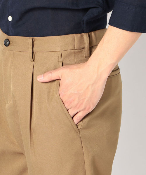 SHIPS(シップス)の「SU: T/C JERSEY 1TUCK パンツ(その他パンツ・メンズ・ネイビー/オリーブ/キャメル・MEDIUM/LARGE/SMALL/X-LARGE)」の9枚目の写真