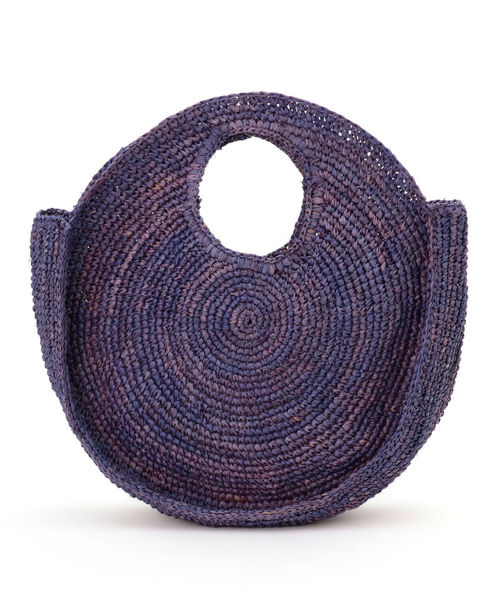 SHIPS(シップス)の「LE VOYAGE EN PANIER: ラウンドトートバッグ(かごバッグ・レディース・キャメル/ラベンダー・ONE SIZE)」の1枚目の写真