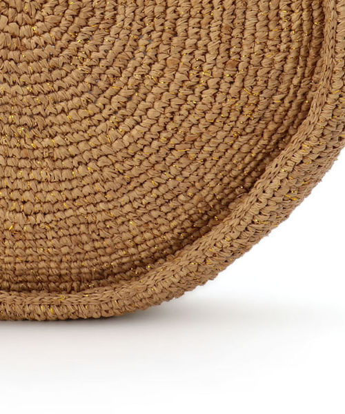 SHIPS(シップス)の「LE VOYAGE EN PANIER: ラウンドトートバッグ(かごバッグ・レディース・キャメル/ラベンダー・ONE SIZE)」の7枚目の写真