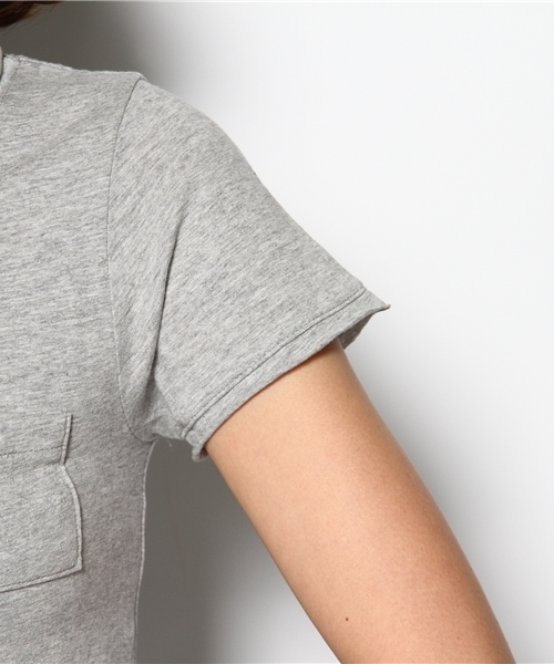 FREDY&GLOSTER（フレディアンドグロスター）の「ちびポケットTシャツ（Tシャツ/カットソー・レディース・ホワイト/ブラック/グレー・36/38）」の8枚目の写真