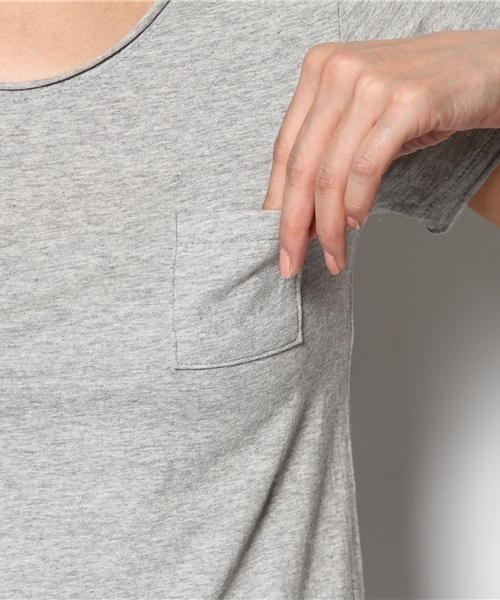 FREDY&GLOSTER（フレディアンドグロスター）の「ちびポケットTシャツ（Tシャツ/カットソー・レディース・ホワイト/ブラック/グレー・36/38）」の9枚目の写真