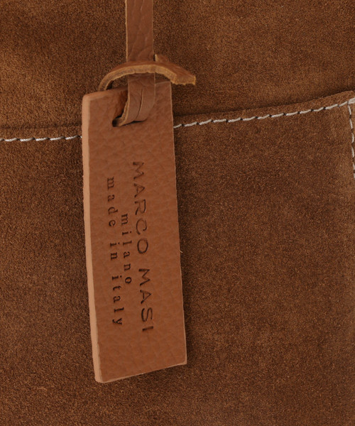 marco masi（マルコマージ）の「MARCO MASI/スエード巾着（トートバッグ・レディース・カーキ/ダークグレー・ﾌﾘ-）」の9枚目の写真